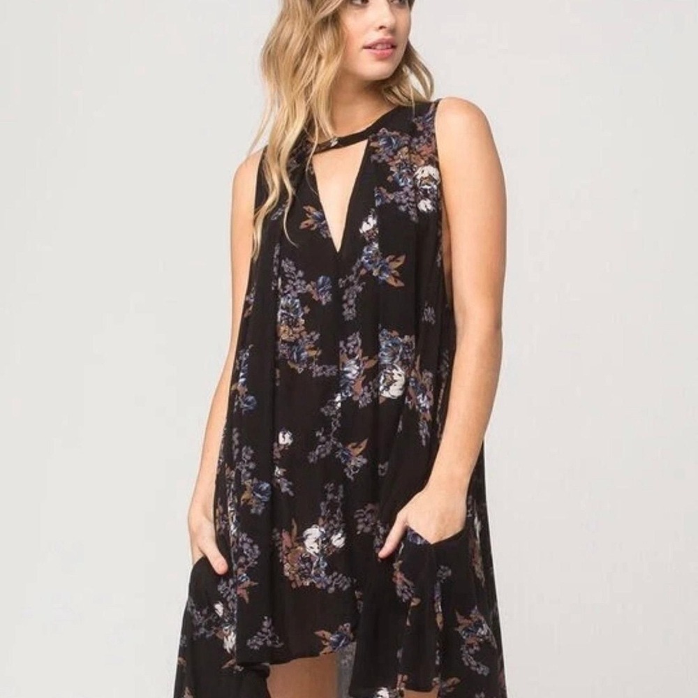 Free People Floral Tree Swing Tunic Dress Women's Size Small - Free People